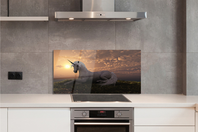 Painel de vidro Pôr do sol na Montanha Unicórnio