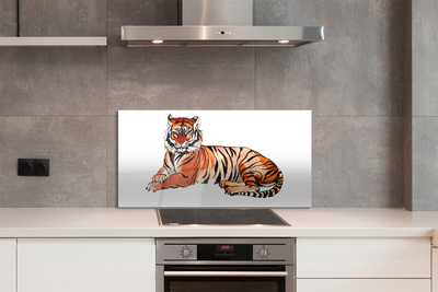 Painel de vidro Tigre Pintado