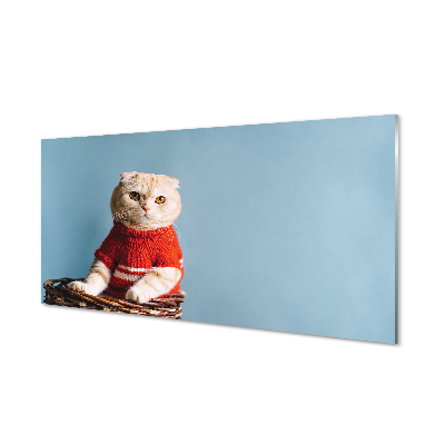 Painel de vidro Gato sentado