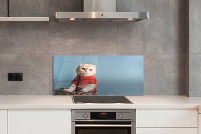 Painel de vidro Gato sentado