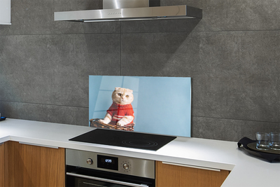 Painel de vidro Gato sentado