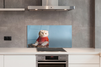 Painel de vidro Gato sentado