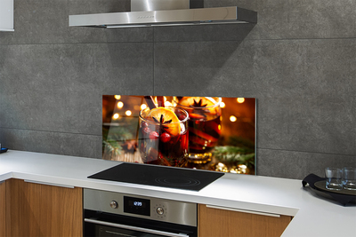 Painel de vidro Chá de inverno com canela