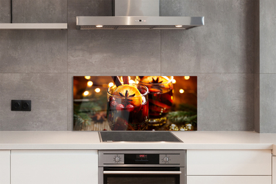 Painel de vidro Chá de inverno com canela