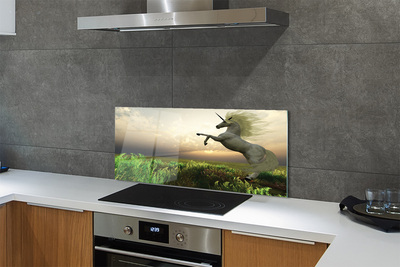 Painel de vidro Campo de unicórnios