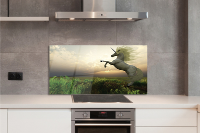 Painel de vidro Campo de unicórnios
