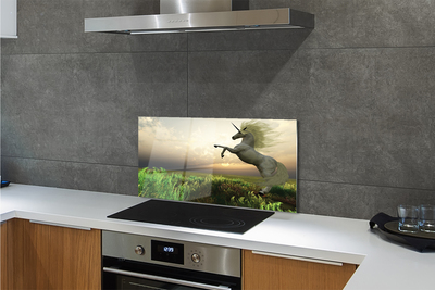 Painel de vidro Campo de unicórnios