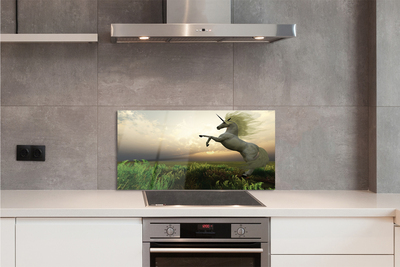 Painel de vidro Campo de unicórnios