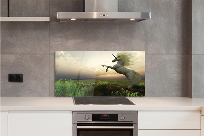 Painel de vidro Campo de unicórnios