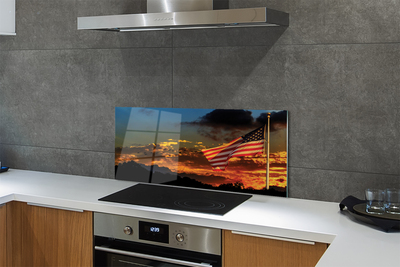 Painel de vidro Bandeira dos Estados Unidos