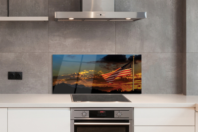 Painel de vidro Bandeira dos Estados Unidos