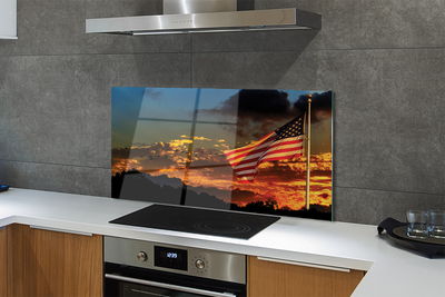 Painel de vidro Bandeira dos Estados Unidos