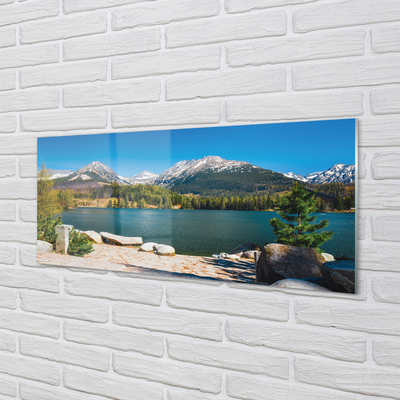Painel de vidro Lago de montanha