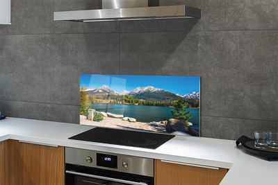 Painel de vidro Lago de montanha