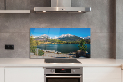 Painel de vidro Lago de montanha