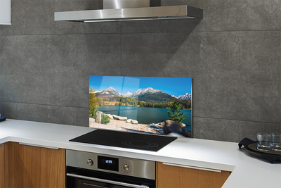 Painel de vidro Lago de montanha