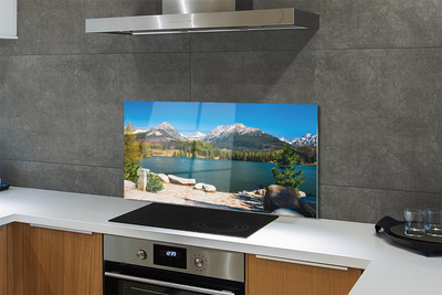 Painel de vidro Lago de montanha