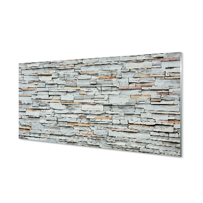 Painel de vidro Estrutura de parede de pedra