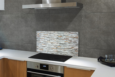 Painel de vidro Estrutura de parede de pedra