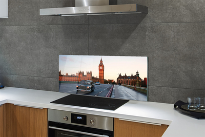 Painel de vidro Cidade, céu, rua, carros