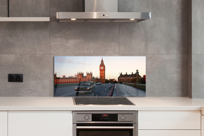 Painel de vidro Cidade, céu, rua, carros