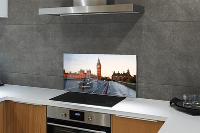 Painel de vidro Cidade, céu, rua, carros