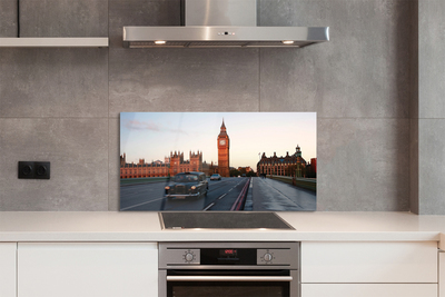 Painel de vidro Cidade, céu, rua, carros