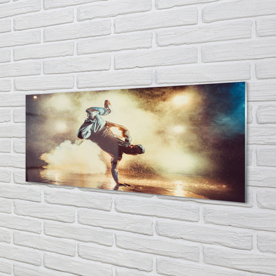 Painel de vidro Homem fuma dança