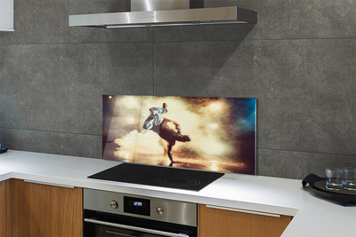 Painel de vidro Homem fuma dança