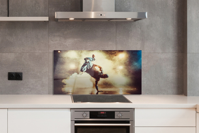 Painel de vidro Homem fuma dança