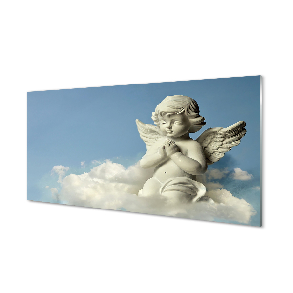 Painel de vidro Céu de nuvens de anjo