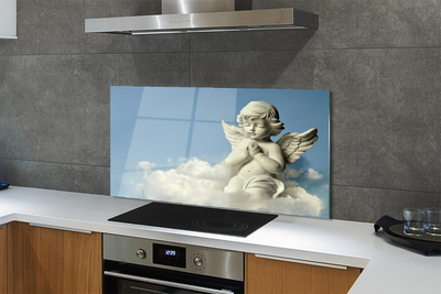 Painel de vidro Céu de nuvens de anjo