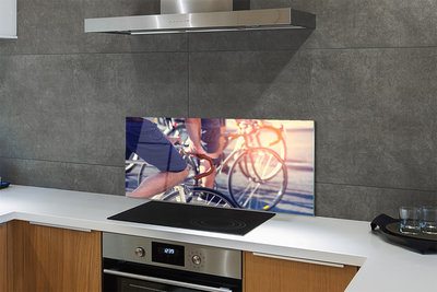 Painel de vidro Ciclistas