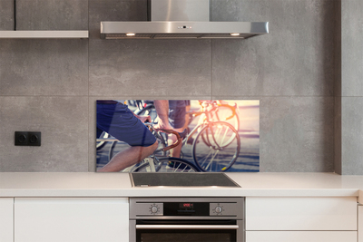 Painel de vidro Ciclistas