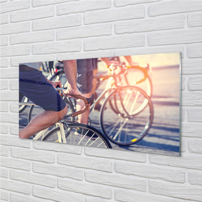 Painel de vidro Ciclistas