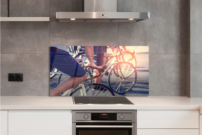 Painel de vidro Ciclistas