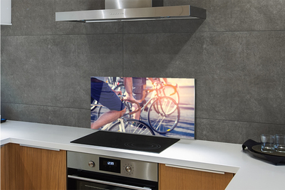 Painel de vidro Ciclistas