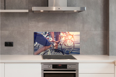 Painel de vidro Ciclistas