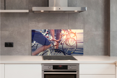 Painel de vidro Ciclistas