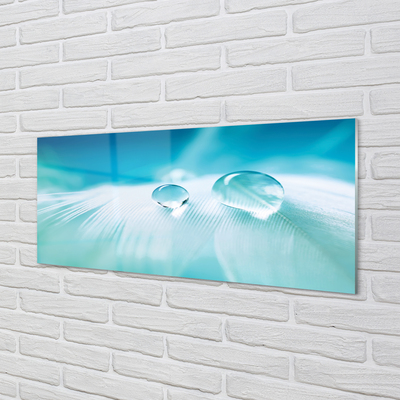 Painel de vidro Macro gotas de água