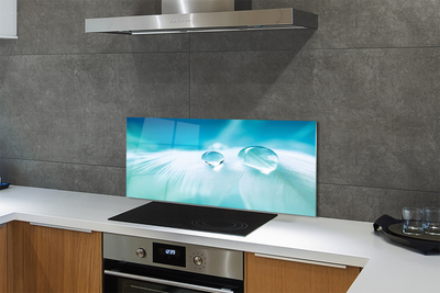 Painel de vidro Macro gotas de água