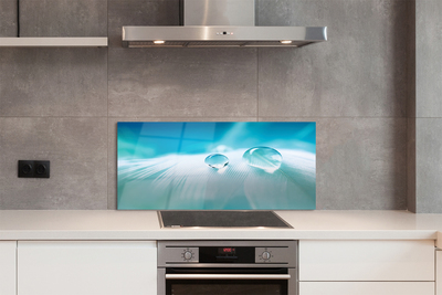 Painel de vidro Macro gotas de água