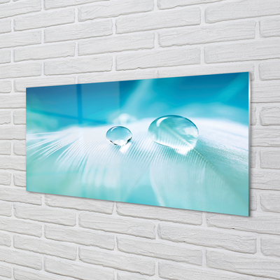 Painel de vidro Macro gotas de água
