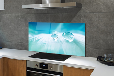 Painel de vidro Macro gotas de água