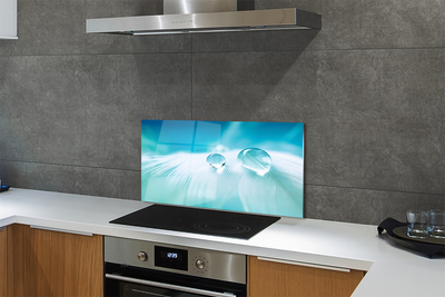 Painel de vidro Macro gotas de água