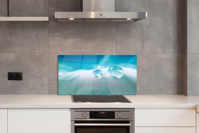 Painel de vidro Macro gotas de água