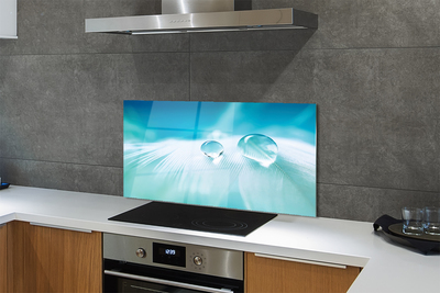 Painel de vidro Macro gotas de água