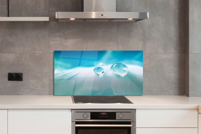 Painel de vidro Macro gotas de água