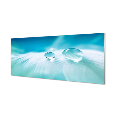 Painel de vidro Macro gotas de água