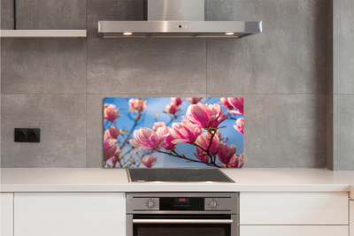 Painel de vidro Flores de árvores